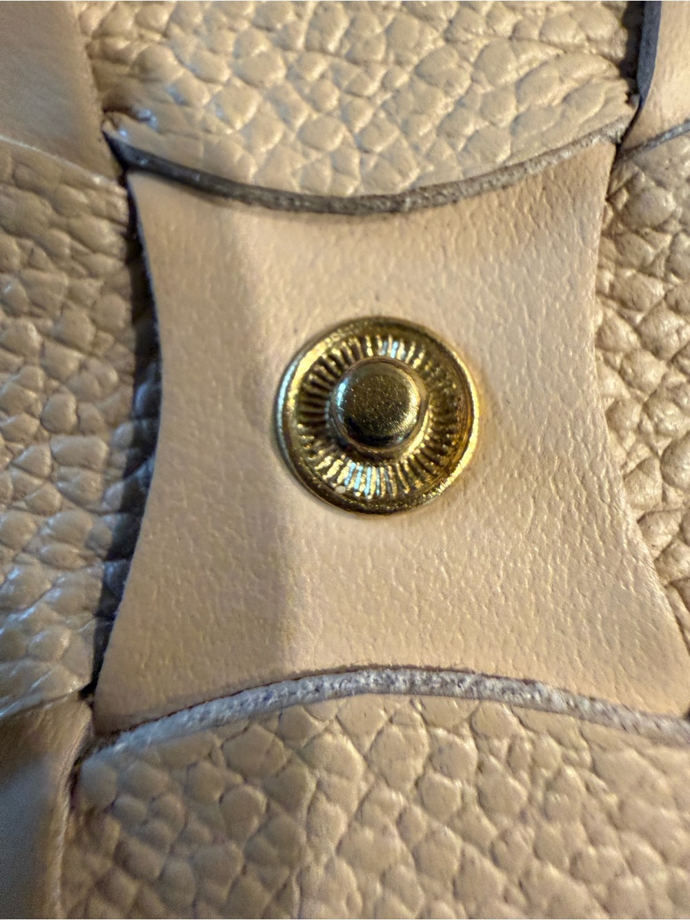 Polene Beige Woven Leather Key & Card Holder - Picture 7 of 9